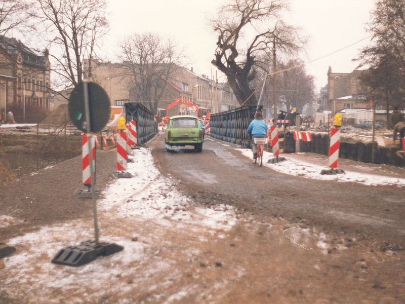 Schon im Jahr 1991 wurde die Inselbrücke saniert.